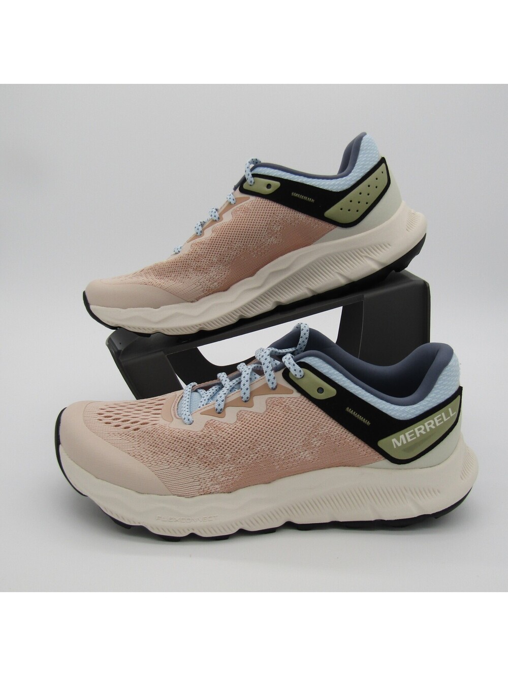 NWT Merrell Antora 4 Trail Shoes Women's 7.5 M Pink Salt / Ice Blu